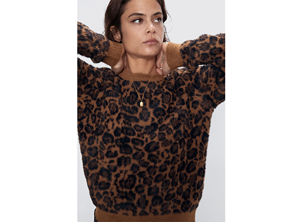 pulover animal print Zara